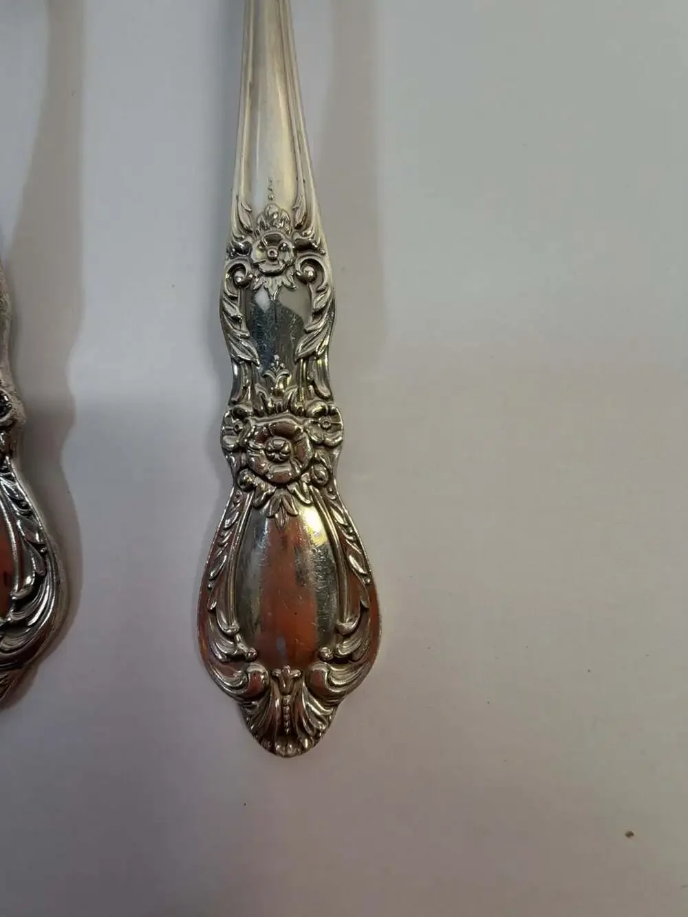 1847 Rogers Bros Heritage Silverplate Serving‎ Spoon and Fork Set